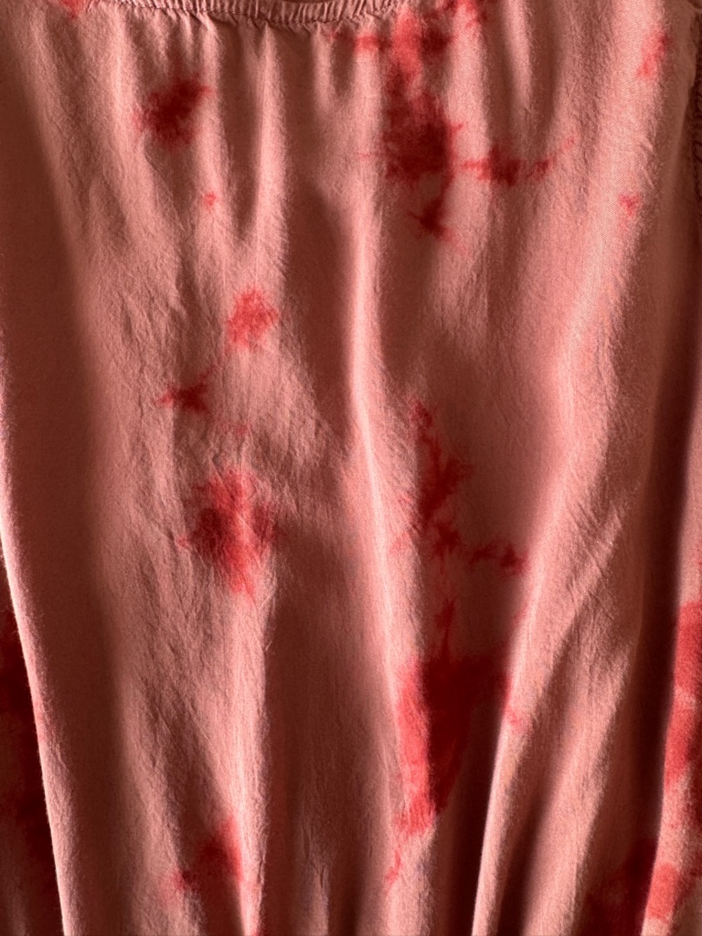 BB Dakota by Steve Madden Tie Dye Sleeveless High Low Maxi Dress Clay Red XS - Picture 5 of 8